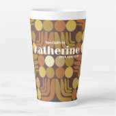 Tasse Latte Brun foncé bohème (Devant)