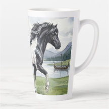 Brunskjottur Poney islandais noir et blanc