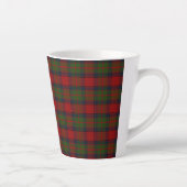Tasse Latte Buccleuch Official Tartan avec monogramme / nom (Droite)