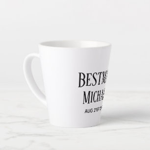 Tasse Latte BUDGET Bestman Groomsman DONS Classique Noir