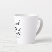 Tasse Latte BUDGET Bestman Groomsmen Cadeaux Noir Blanc (Angle droit)