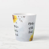 Tasse Latte BUDGET Mère mariée mariée mariée cadeaux de mariag (Devant)