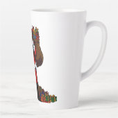 Tasse Latte Buff Santa Peace Sign! Ripped Abs & Funny Christma (Droite)