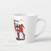Tasse Latte Buffalo Plaid Joyeux Gnomes de Noël (Droite)
