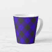 Tasse Latte Buffalo Plaid Royal Blue Check (Angle droit)