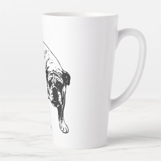 Tasse Latte Bulldog Christmas Brew (Droite)