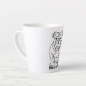 Tasse Latte Bulldog Dog (Angle gauche)