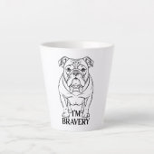 Tasse Latte Bulldog Dog (Devant)