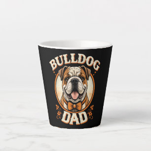 Tasse Latte bulldog papa – joli bulldog vintage pour la fête d
