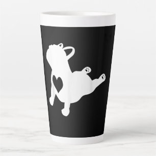 Tasse Latte Bulldog Yoga Pose Love Heart Workout