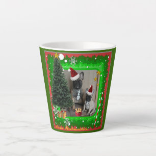 Tasse Latte Bulldogen français Noël Café