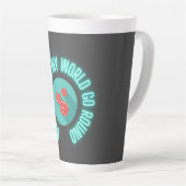 Tasse Latte Bunco fait mon monde aller autour de Neon (Angle droit)