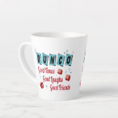 Tasse Latte Bunco Good Times Friend Dice Retro (Angle gauche)