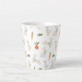 Tasse Latte Bunnies & Canards sur le Motif de ferme (Devant)