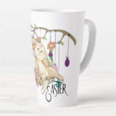 Tasse Latte Bunny célèbre la fête de Pâques (Angle droit)