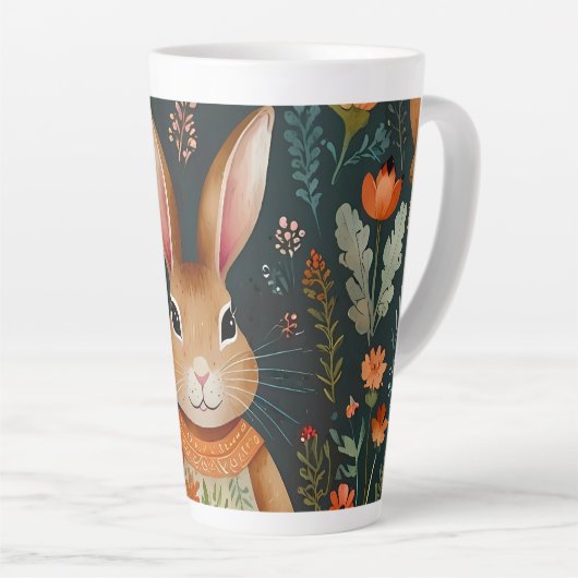 Tasse Latte Bunny Springtime (Angle droit)