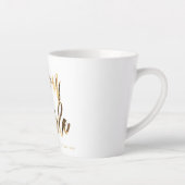 Tasse Latte Buon Natale Faux Gold Script Noël italien (Droite)
