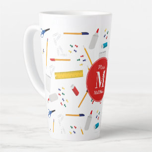 Tasse Latte Bureau scolaire et artisanat Fournitures Motif Mon