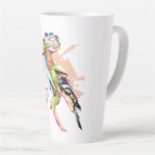 Tasse Latte Burung HUD Pop art (Angle droit)