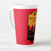 Tasse Latte Bush - Prévention des incendies (Angle gauche)