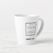 Tasse Latte Business Logo Company Name Brand Promotional   (Angle droit)