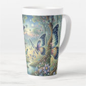 Tasse Latte Butterfly Ballet in a Mystic Forest (Angle droit)