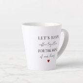 Tasse Latte Buvons du café ensemble Valentines Day (Angle droit)