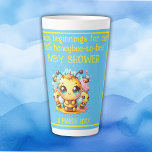 Tasse Latte Buzzy débutants Baby shower abeille-à-abeille |<br><div class="desc">Des débuts buzzants pour notre petit abeille-à-abeille ! Bébé garçon baby shower en jaune et bleu,  Buzzing avec joie : Accueillant notre plus jeune petite douceur,  dans ce joli thème d'abeille pour notre baby shower. Tasse latte.</div>