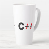 Tasse Latte C, pas C++ (Angle droit)