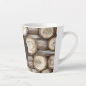 Tasse Latte Cabine de bois Noël (Droite)