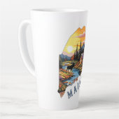 Tasse Latte Cabine du Maine (Angle gauche)