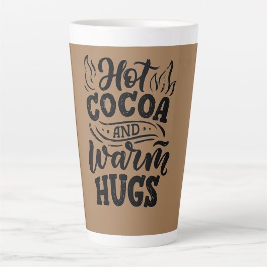Tasse Latte cacao chaud et câlins chauds (Devant)