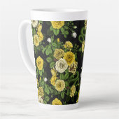 Tasse Latte Caché en rose, jaune et vert (Angle gauche)