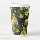 Tasse Latte Caché en rose, jaune et vert (Devant)