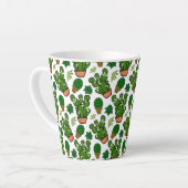 Tasse Latte Cactus succulents (Angle gauche)