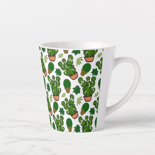 Tasse Latte Cactus succulents (Droite)