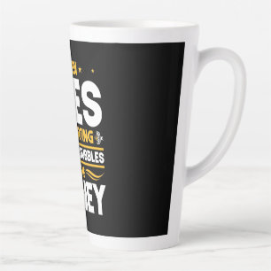 Tasse Latte Cadeau apiculteur Quand les abeilles sont en tra