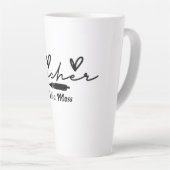 Tasse Latte Cadeau d'appréciation de l'enseignant Nouveau ense (Angle droit)
