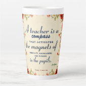 Tasse Latte Cadeau d'appréciation de l'enseignant Un enseignan (Devant)