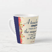 Tasse Latte Cadeau d'appréciation pour un enseignant Un enseig (Angle gauche)