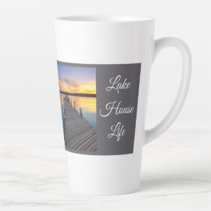 Tasse Latte Cadeau de bien-être calme au coucher du soleil de