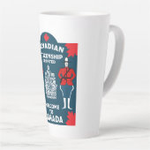 Tasse Latte Cadeau de célébration de la citoyenneté canadienne (Angle droit)