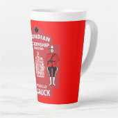 Tasse Latte Cadeau de célébration de la citoyenneté canadienne (Angle droit)