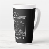 Tasse Latte Cadeau de célébration de la citoyenneté néo-zéland (Angle droit)