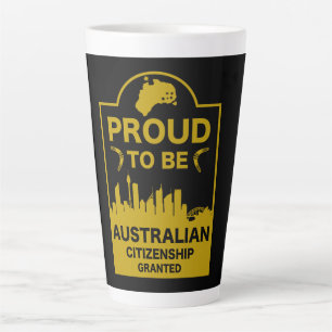 Tasse Latte Cadeau de citoyenneté australienne