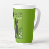 Tasse Latte Cadeau de golf Vintage (Angle droit)