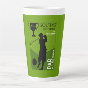Tasse Latte Cadeau de golf Vintage
