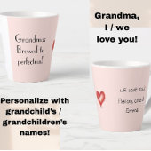 Tasse Latte Cadeau De Grand-Mère De Petits-Enfants, Nous Vous 