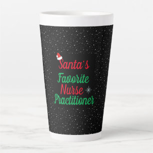 Tasse Latte Cadeau de Noël de reconnaissance pour infirmière m