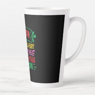 Tasse Latte Cadeau de Noël Le monde s'inquiète